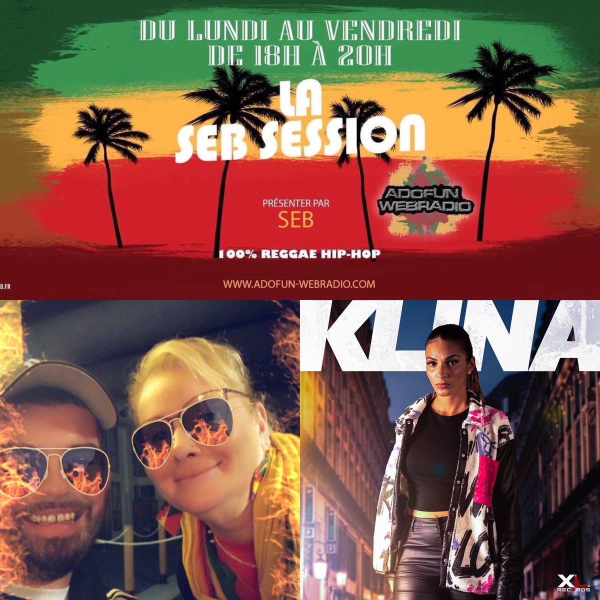 VybzFMOfficiel's tweet image. LA SEB Session AVEC SEB. La spéciale du vendredi EN DIRECT 18h 20h sur @AdoFunOfficiel Avec La Chronique De Valoo  à 18h45 et Klina en INTERVIEW dès 19h #sebsession #interview #klina rendez vous sur les applications gratuites et  listen.radioking.com/radio/121099/s… et adofun-webradio.com