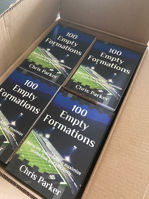 **Giveaway**  
Today's giveaway is a copy of my 100 Empty Formations book.  A great way to add a little something to your offense!  To enter, just be following and RT/like this post.  Draw 1 winner on Tuesday.  Click the link to see more or order the book
a.co/d/fPGyvOh