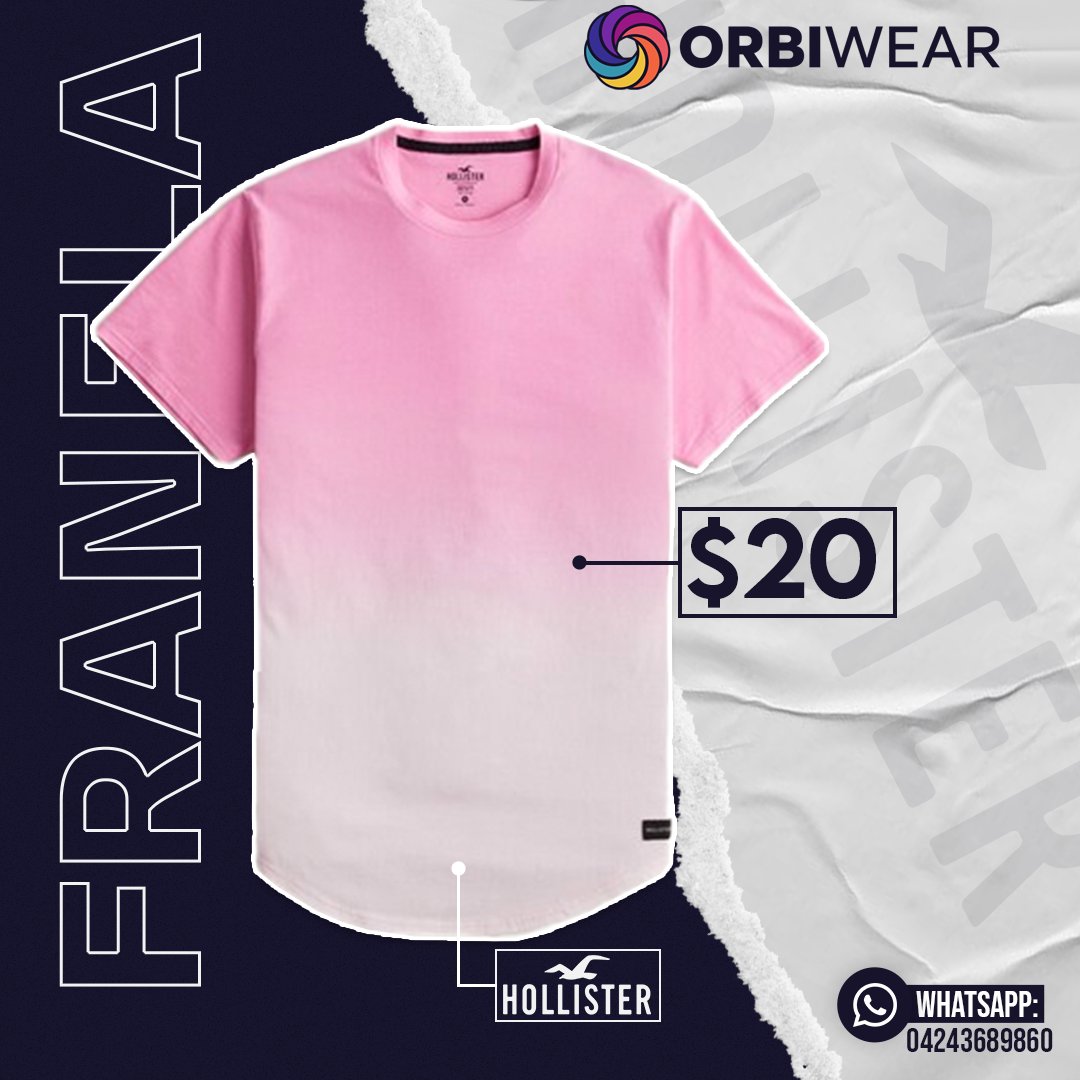 👕Franela Original Hollister
🏷️$20 
📲 04243689860 
📍Centro Comercial Gran Bazar Maracay, Nivel Feria, Galería 9, Local B-195