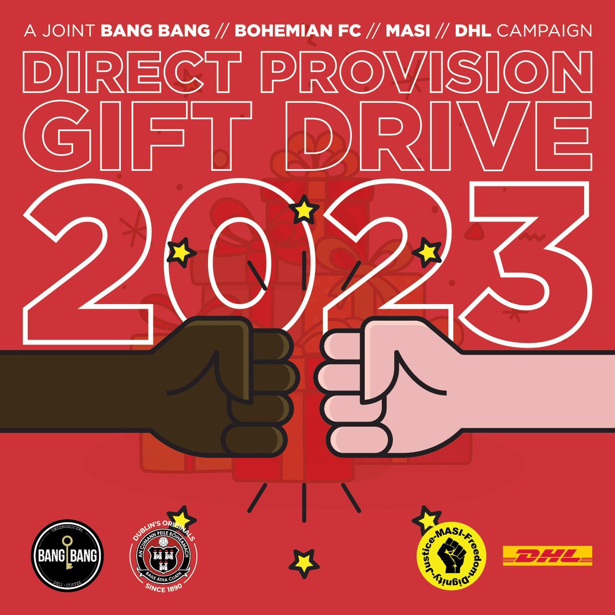 ❤️🖤Bohemian FC, collaborating with Bang Bang in our seventh annual Toy Drive, is aiming to raise €80,000 to bring joy and hope during the festive season to children living in Direct Provision: bohemianfc.com/?page_id=19700 👉Donate here: gofund.me/2fcf9af0