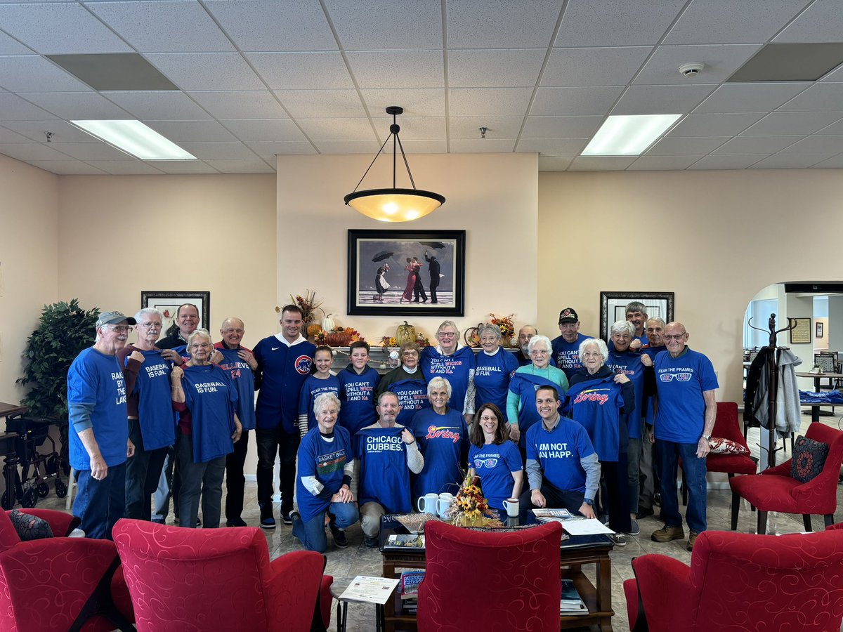 Extremely thankful to be able to talk to such an amazing group! Thanks to @obvious_shirts for helping make a lot of new Cubs fans out here in Virginia!