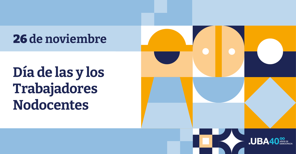 UBAonline's tweet photo. Desde la UBA, saludamos a los/as nodocentes de nuestra comunidad, y celebramos su trabajo fundamental para seguir construyendo una educación pública y de calidad.

#OrgulloUBA ❤️ https://t.co/WMFgwtmEZe