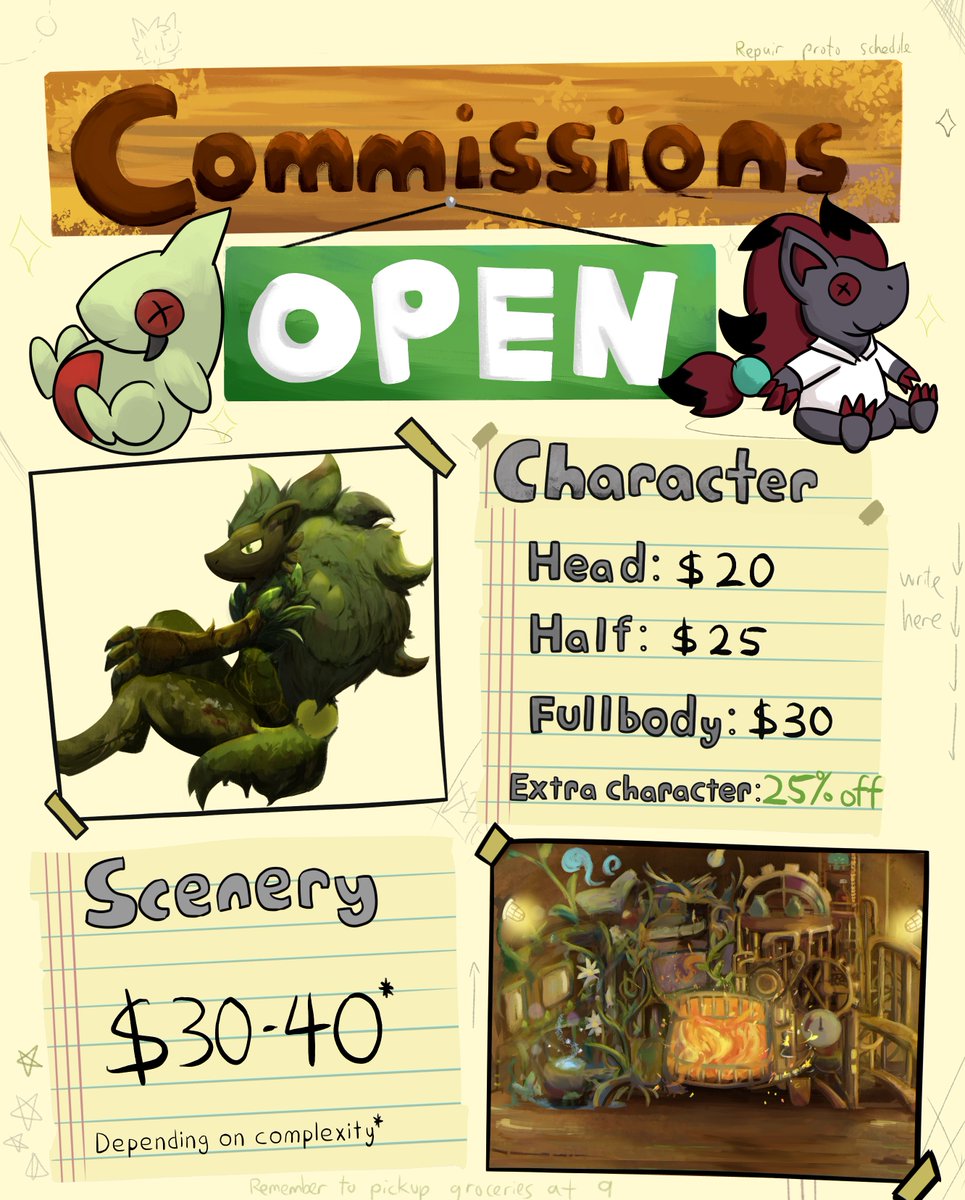 auralabsart's tweet image. New commission sheet!
