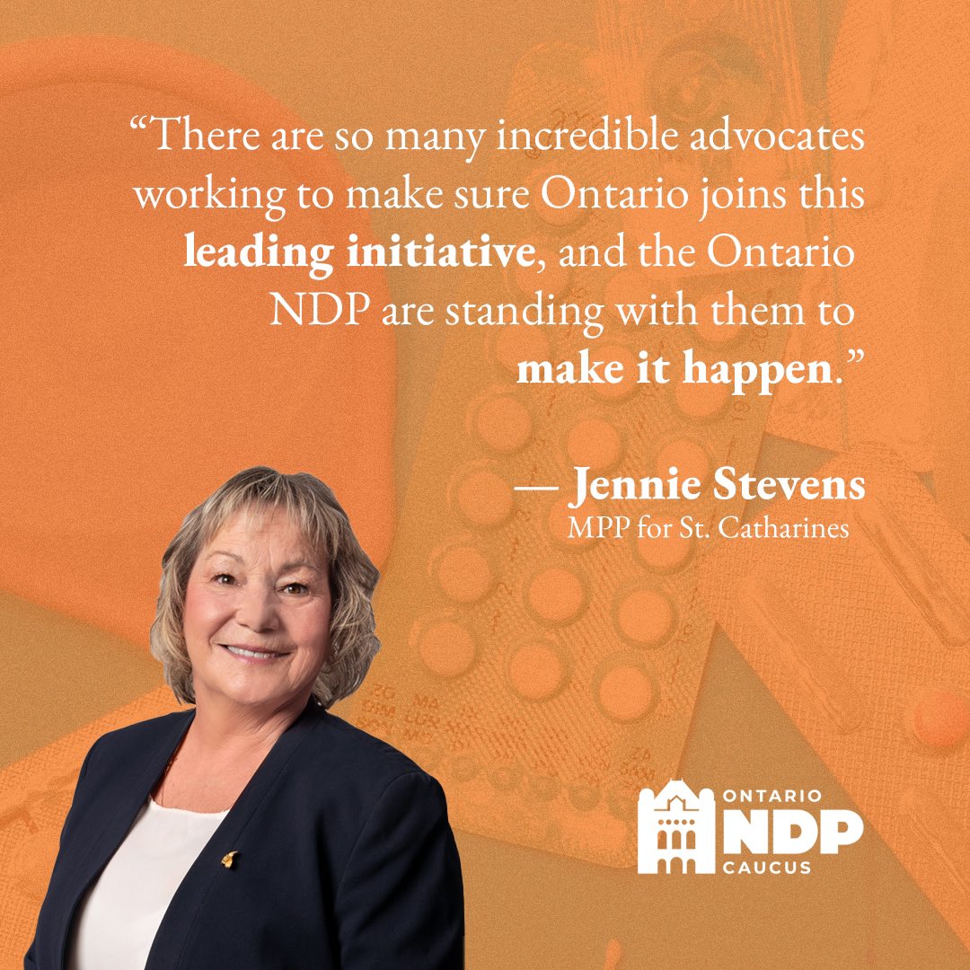 Chris Glover (@chrisgloverndp) on Twitter photo I’m proud to share <a href="/OntarioNDP/">Ontario NDP</a> ’s initiative to expand OHIP by removing financial barriers to prescription contraception.
<a href="/JennieStevens_/">Jennie Stevens</a> tabled this motion on International Women’s Day, and on November 29, we’ll debate it at Queens Park. I’m proud to share <a href="/OntarioNDP/">Ontario NDP</a> ’s initiative to expand OHIP by removing financial barriers to prescription contraception.
<a href="/JennieStevens_/">Jennie Stevens</a> tabled this motion on International Women’s Day, and on November 29, we’ll debate it at Queens Park.
