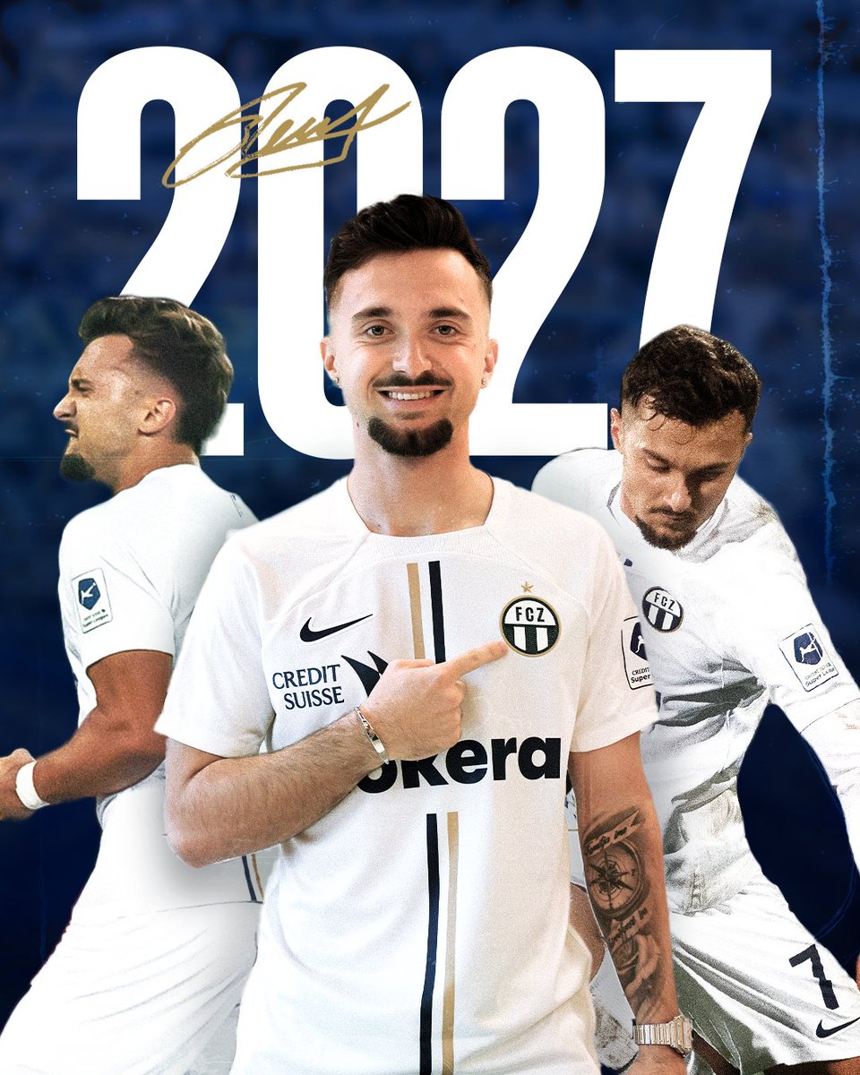 fc_zuerich's tweet photo. 𝐁𝐋𝐄𝐃𝐈 𝟐𝟎𝟐𝟕 ✍🏼♟️

Bledian Krasniqi verlängert seinen Vertrag ein weiteres Mal bis 2027. 💙🤍

#fcz #NieUsenandGah #Bledi2027 https://t.co/Fk6kwTOd9F