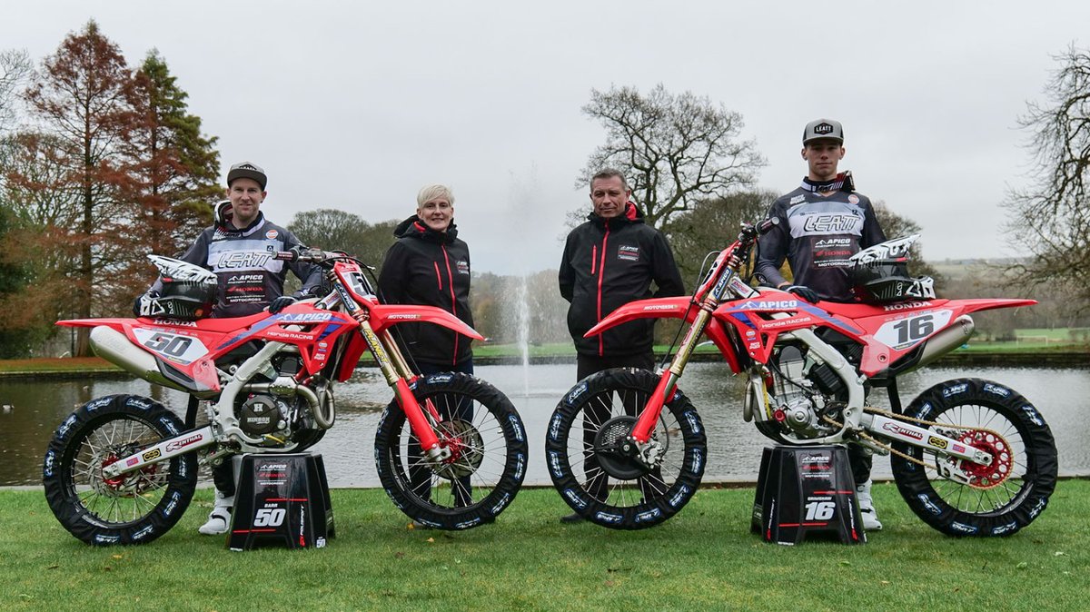 All change for @apicofactoryracing as the team switches to Honda and signs Tom Grimshaw alongside Martin Barr for 2024. <a href="/OnlineApico/">Apico International</a> <a href="/mbarr50/">Martin Barr</a> <a href="/tomgrimshaw61/">Tom Grimshaw</a>