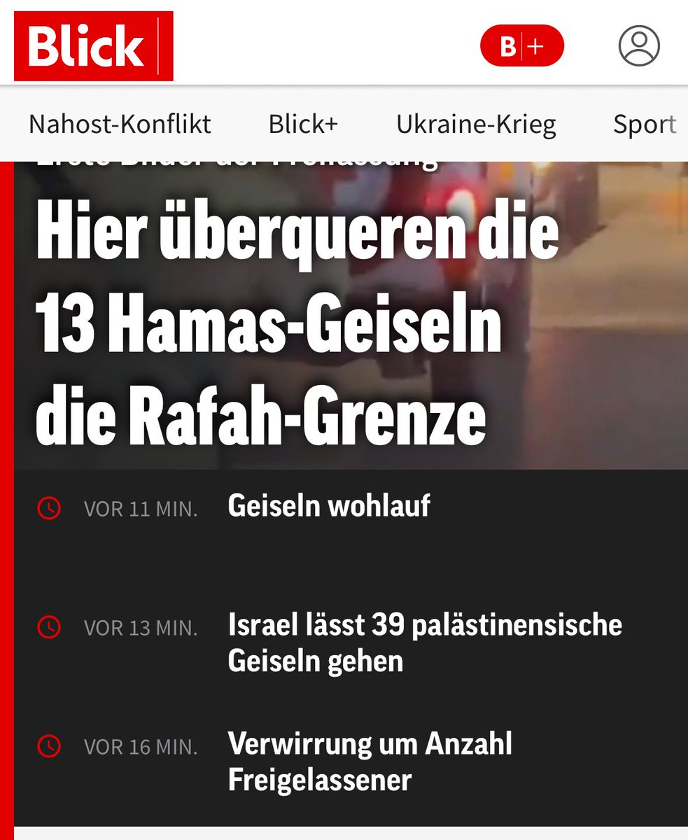 ⁦<a href="/Blickch/">Blick</a>⁩, ist in euren Augen Israel ein Geiselnehmerstaat? Überlegt ihr euch eigentlich, was ihr schreibt? #hamasisisis