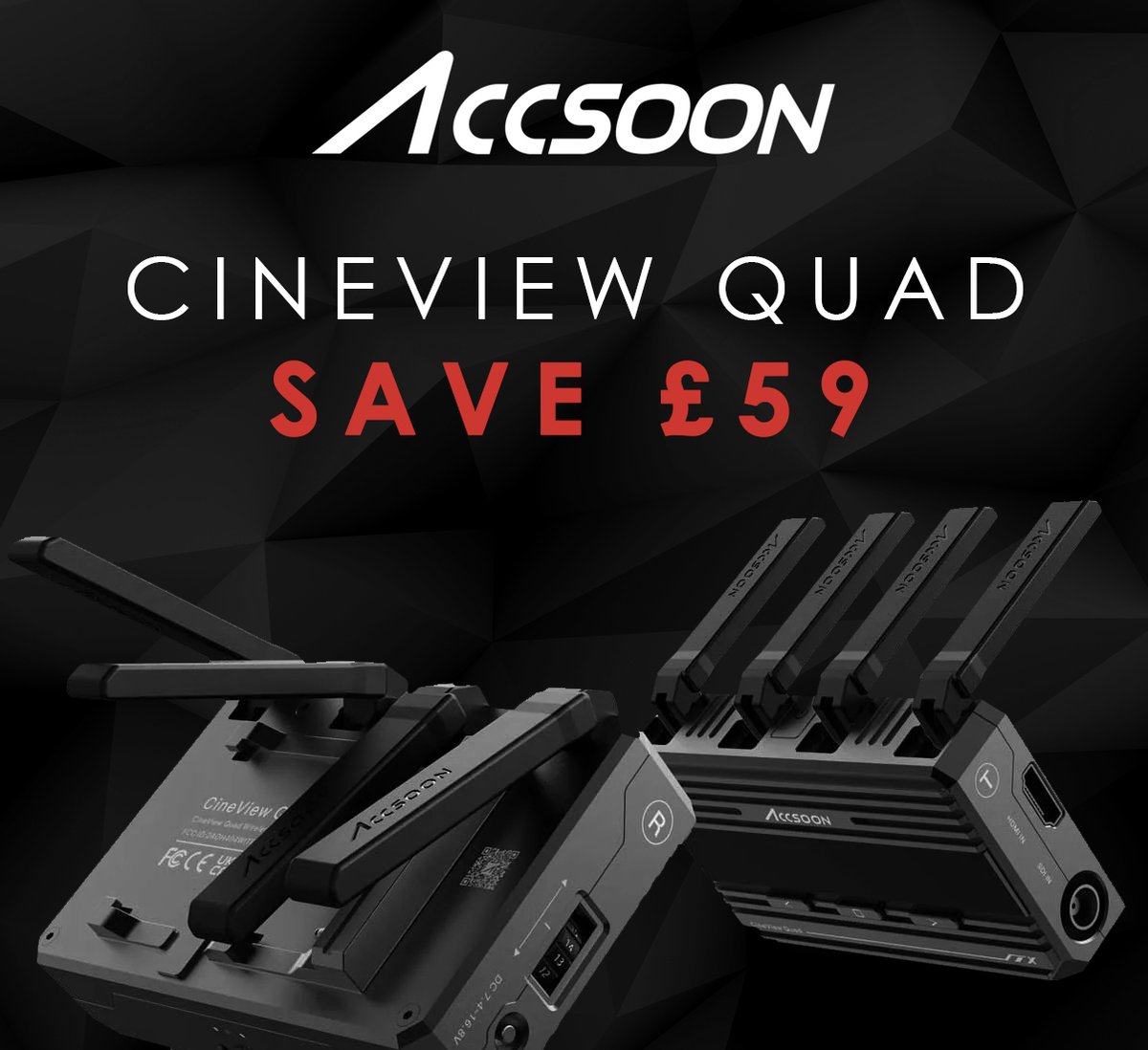 💥 Save £59 on the Accsoon CineView Quad! 💥 View deal on our website: bit.ly/46tjPoO