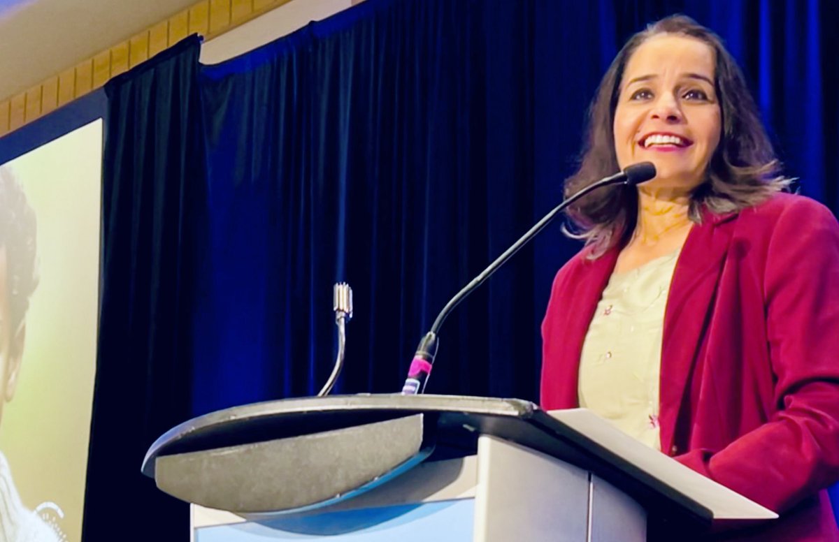 Education minister ⁦<a href="/RachnaSinghNDP/">Rachna Singh</a>⁩ starts us off this morning, affirming the importance of continuing to work on reconciliation and creating safe, inclusive, welcoming schools for all. #bced #trusteeacademy