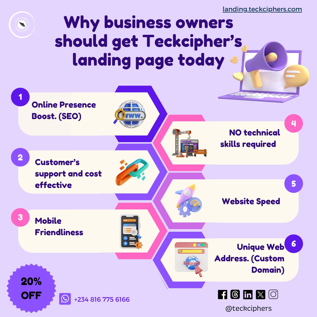 teckciphers's tweet photo. At Teckciphers, we offer a user-friendly platform and a range of customization options that would set your product apart and attract more users. Visit https://t.co/NhuGJd0T78 today to get started. https://t.co/5InNgNifl8
