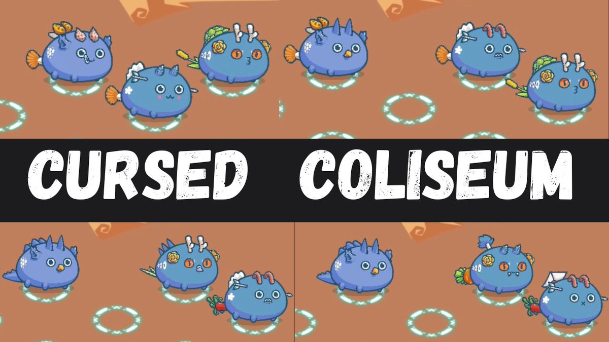 AxiePros's tweet photo. I made it in #cursedcoliseum !!! https://t.co/eKuImhj3g8 I think aqua, dusk, dusk is the most optimal class bodies due to being fast and tanky. #axiecreator #axieinfinity #AxieClassic https://t.co/rt4qknKQUO
