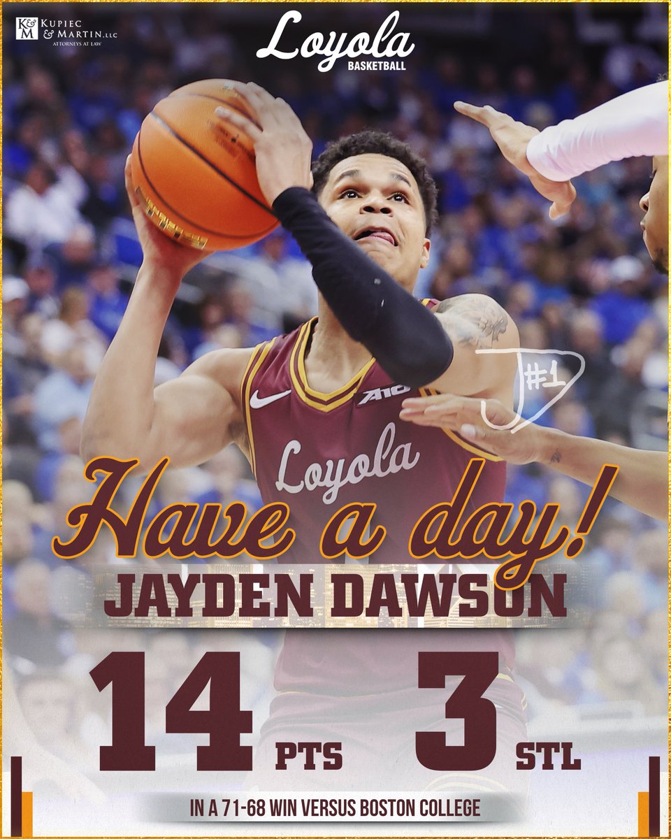 RamblersMBB's tweet photo. Welcome back, Jayden! 

How about a career high scoring performance?🤷‍♂️

JD is must see TV🍿 https://t.co/E9zAUueDug