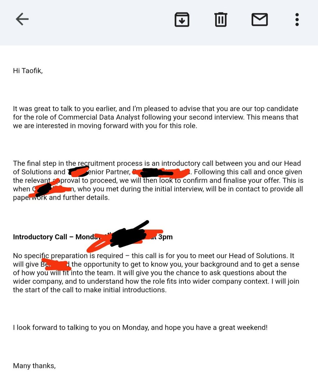 teekay_akanbi's tweet image. Alhamdulilah 🙏

When u get a response like this after an interview. I think you can start to prepare for resumption 🤗🤗 but this UK has taught me to always wait for offer letter. 
But I can feel myself small sha. 🥳😋😋
My body is doing gis gis 😊

Keep pushing guys!!!!