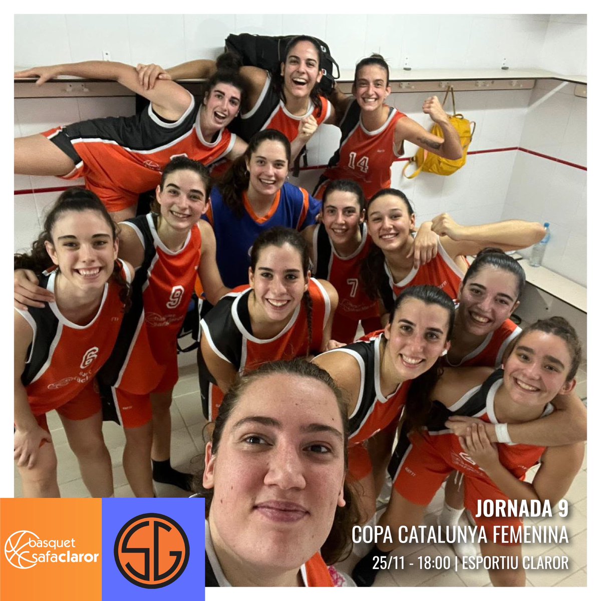safaclaror's tweet photo. 🔥 El #SenAFem rep al líder! 

No te’l perdis i vine a animar!

🆚 @SantGervasiBQ 
📅 25/11
⌚ 18:00h 
📍 #ClarorSardenya
⠀⠀⠀⠀⠀⠀⠀⠀⠀
🔸#SafaClaror #ForçaSafa https://t.co/j6fbxycldH