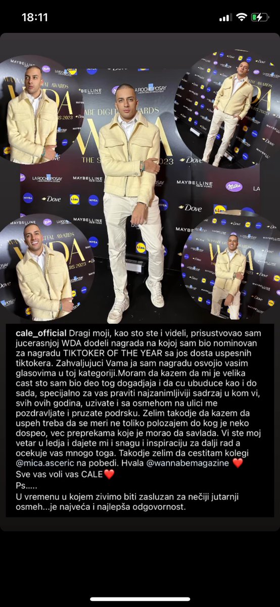 pratimsve's tweet photo. @ZalutalaT Slazem se, bas je Cale objavio da je po glasovima bio prvi al isto nije dobia nagradu… https://t.co/gwMG4bMMcx