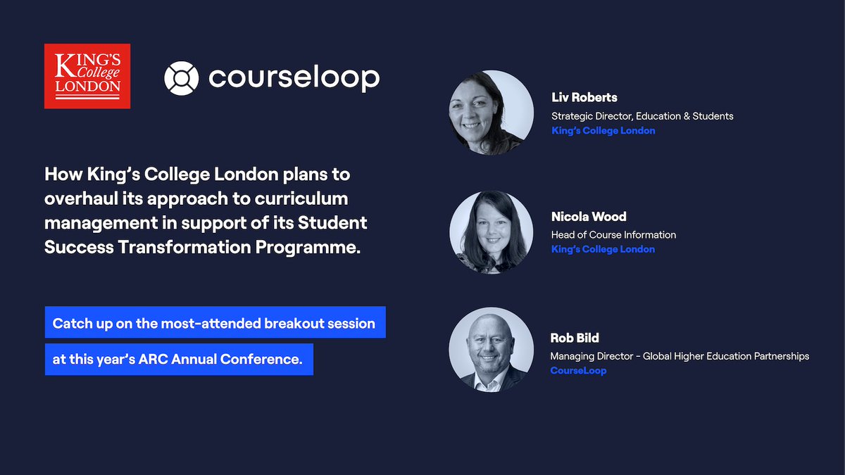 After a big week at @AcRegCouncil, we're proud to release a paper with Liv Roberts and Nicola Wood from <a href="/KingsCollegeLon/">King's College London</a> on how curriculum management can help universities achieve a digitally-enabled and data-driven student experience. Download the paper: hubs.la/Q029YPtB0