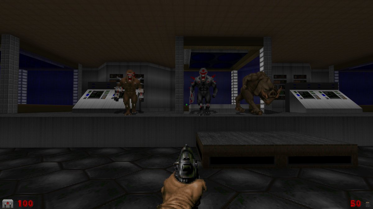 complexDoomer's tweet photo. Les nouveaux monstres choisis pour se wad (et nouvelle arme aussi)

#doom2 #ultimatedoombuilder #vkdoom #doom #doombuilder #wadcustom https://t.co/95N4v0f6fp