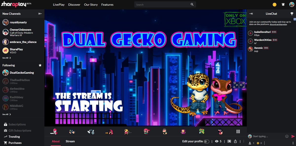 dualgeckogaming's tweet photo. HOLY SHIT!!! We are live over on @shareplaytv BETA SET GO is underway. Get you butts in here and let's do this!!
https://t.co/bAl86UbkG1
#CreateRelateAppreciate #GeckoHide #StreamingReimagined https://t.co/vRjYuOTUgZ