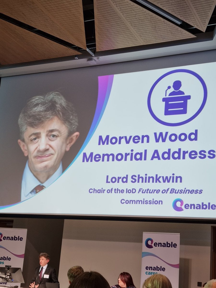 What a wonderful speech delivered by Lord Shinkwin about Ethinicity pay gaps, Equity and Inclusion at the Enable AGM @Enable_Tweets @Ashley_Enable @theresashearer1