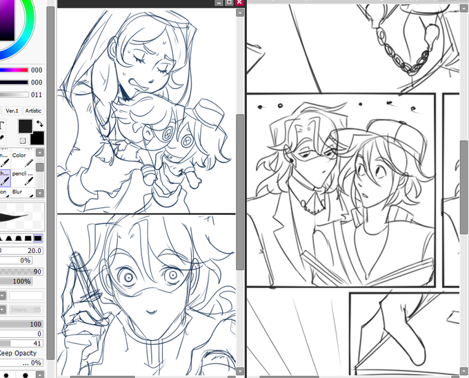 delete later / good morning :] going to be drawing some group 3 shitpost and then start lining some infinity train au stuff on stream maybe? we shall see.... 
https://t.co/1fbrDJY1rP 