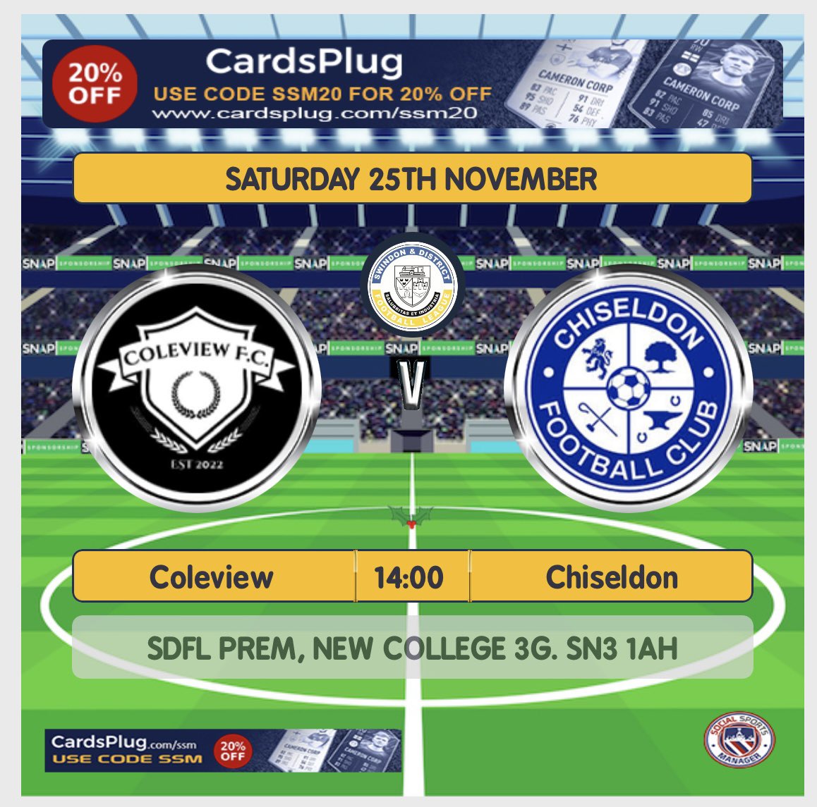 Coleview FC (@coleviewfc) on Twitter photo Next Up👇🏼
Our first league in over a month. We take on Chiseldon in what will be a tough game. We’ll be looking to carry on our good start to the season!
Up The Colv🟣⚫️
<a href="/chiseldonfcsats/">Good times</a> <a href="/sdflswindon/">Swindon&District Community FL.</a> Next Up👇🏼
Our first league in over a month. We take on Chiseldon in what will be a tough game. We’ll be looking to carry on our good start to the season!
Up The Colv🟣⚫️
<a href="/chiseldonfcsats/">Good times</a> <a href="/sdflswindon/">Swindon&District Community FL.</a>
