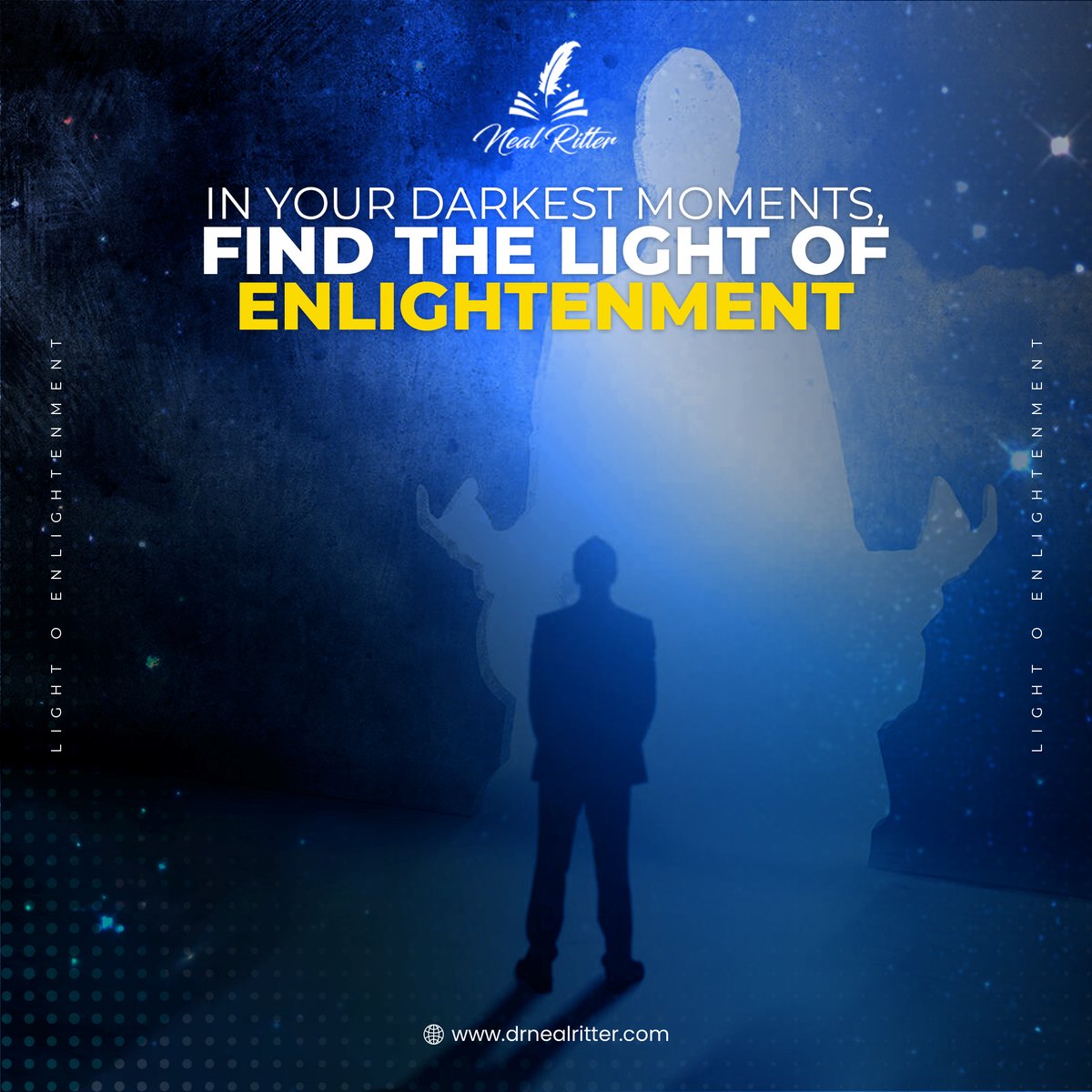 RitterNeal's tweet photo. In the darkness, look for the glimmer of insight.
In life's labyrinth, the beacon of enlightenment shines brightest, guiding your path.
Embrace the light within.
https://t.co/vYS04IQTsb
#truthbeyondwords #nealritter #selfrealization #spiritualawakening #books #booktwt #author https://t.co/3ERWvBfWWh
