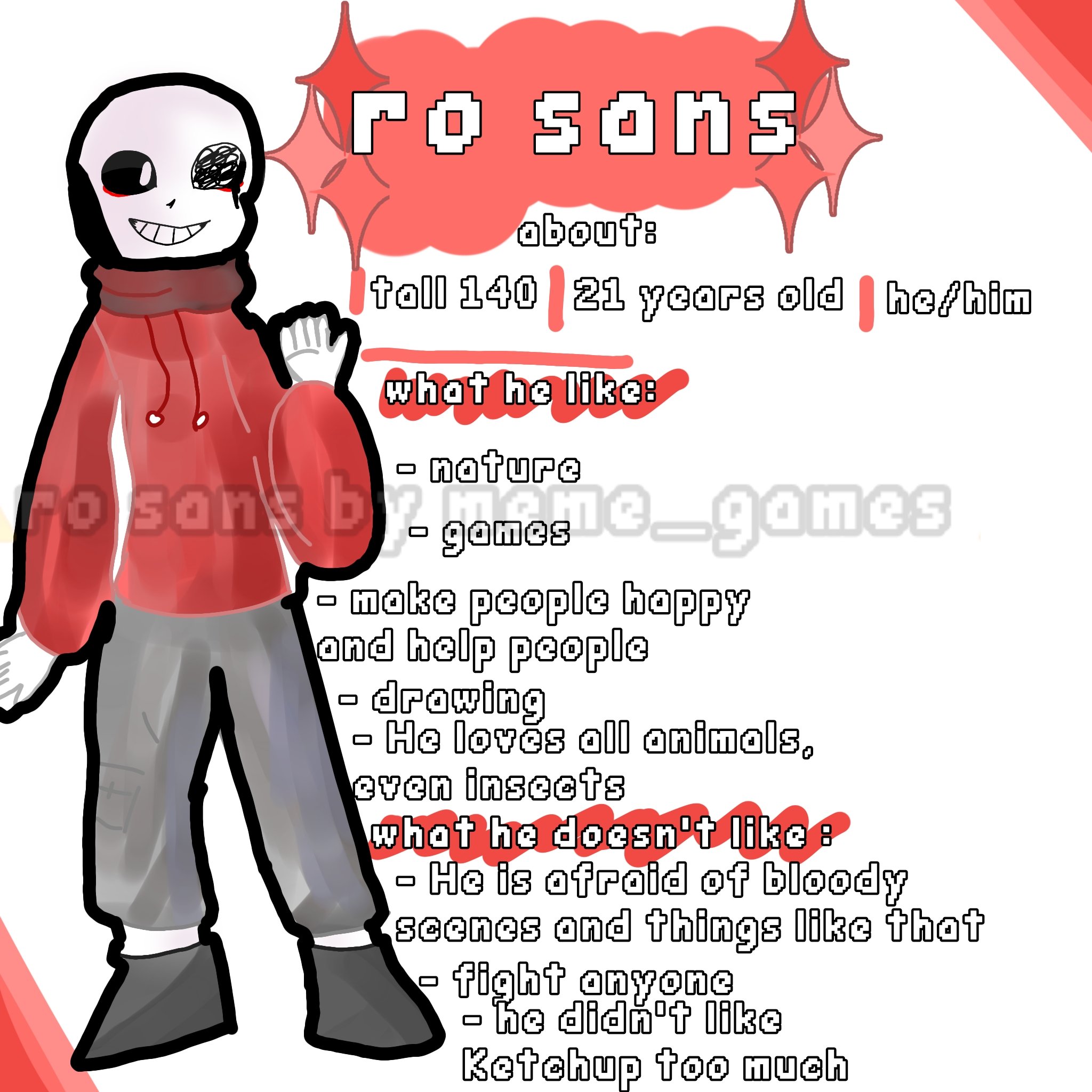 XTale Sans (Cross) / Chara Guide, ROBLOX