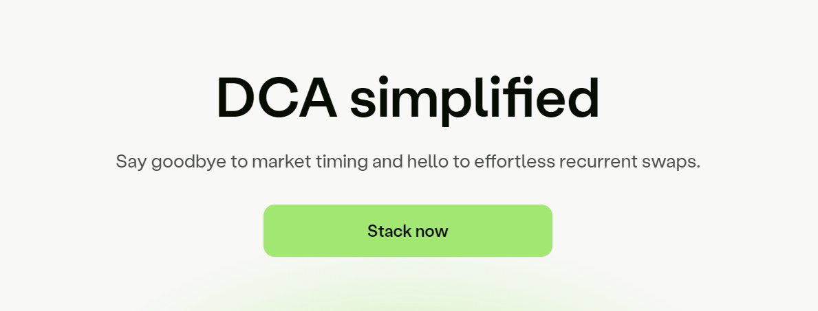 Amantes del DCA, hoy les traigo <a href="/Stacklydapp/">Stackly DCA</a> en #GNOSIS <a href="/gnosischain/">Gnosis Chain</a> 
Una herramienta simple que enamora justamente por su simpleza y buen funcionamiento.
