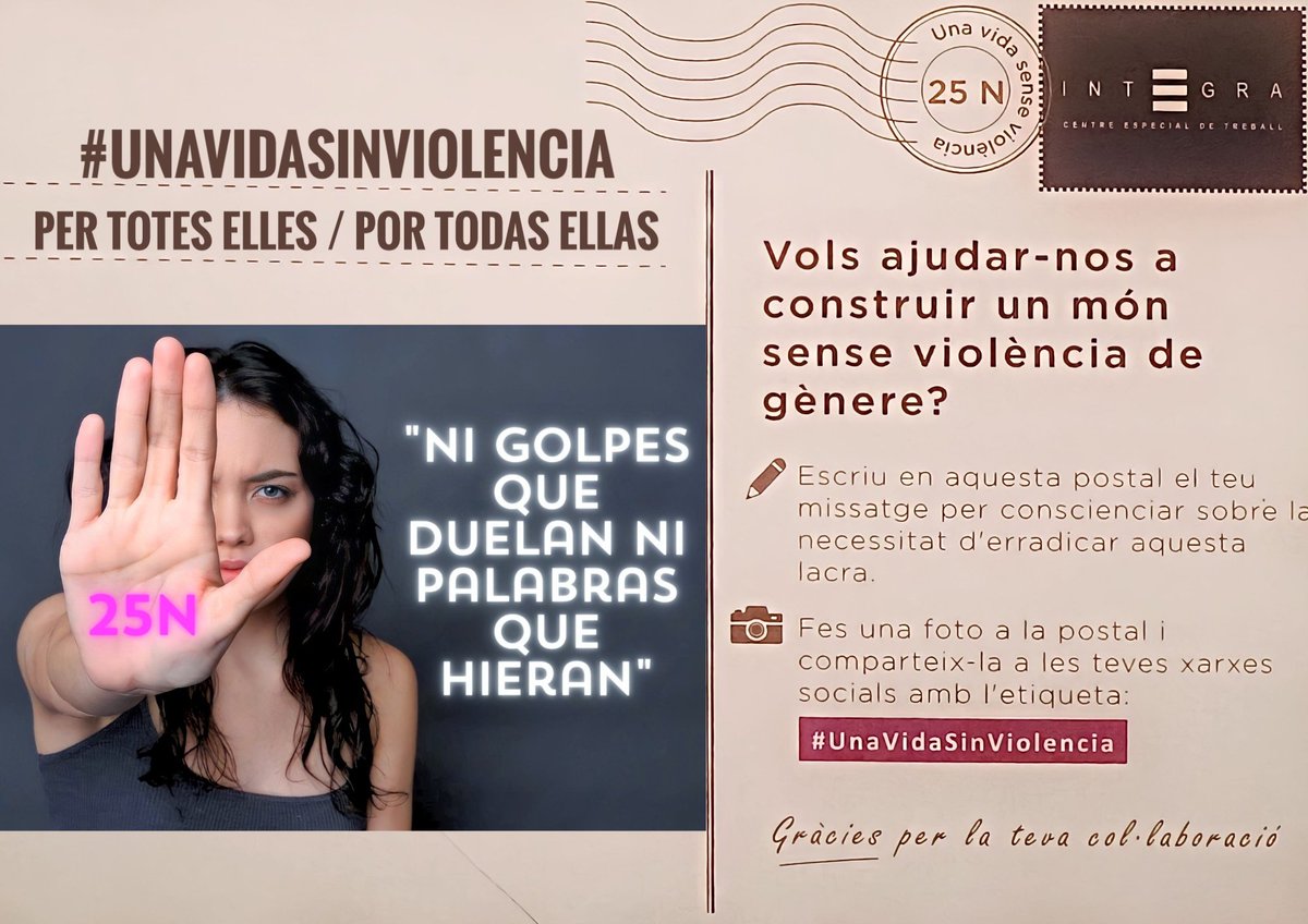 LluisQuilez's tweet photo. Pongamos fin de una vez a cualquier forma de maltrato. Debemos crear #UnaVidaSinViolencia
Posem fi d'una vegada a qualsevol forma de maltractament.  Hem de crear una vida sense violència https://t.co/IIGcq4NT3I