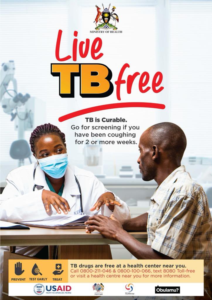 LukangaSamuel1's tweet photo. Tuberculosis!
A disease that kills 30 ugandans daily is curable😊
#LiveTBFreeUg https://t.co/bMrsIUaKpU