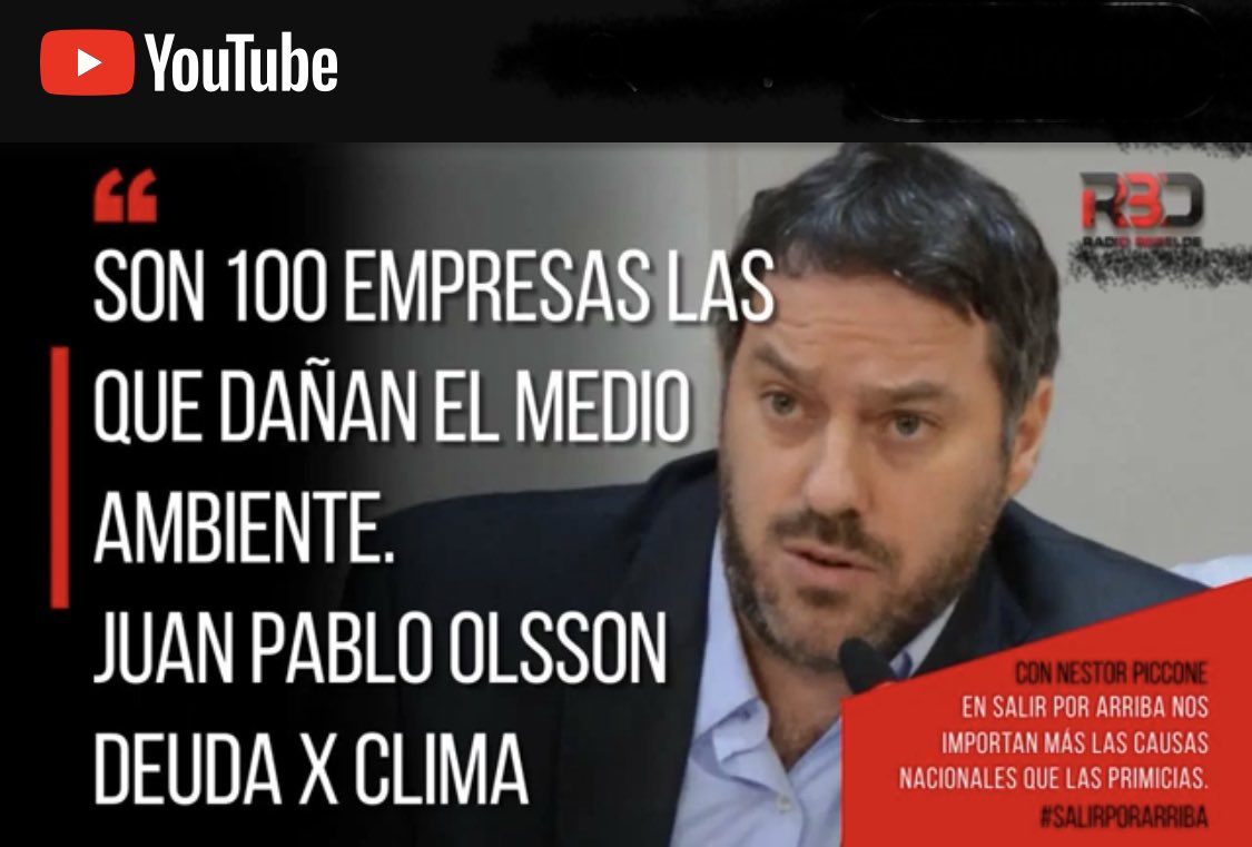 “100 empresas transnacionales son las máximas responsables del calentamiento global”

“Reclamamos por la anulación de la deuda del Sur Global ante la grave crisis climática. Exigimos que los países desarrollados del Norte y las corporaciones se hagan cargo de la Deuda Ecológica