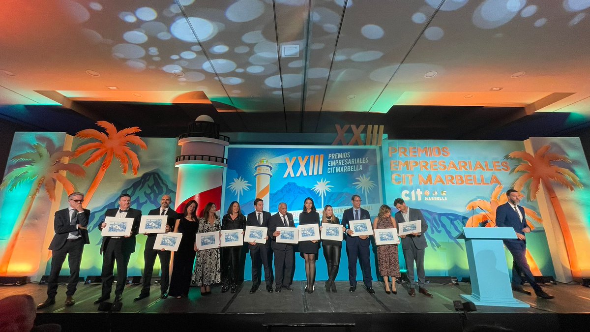 citmarbella's tweet photo. Reconocimiento a nuestros patrocinadores oficiales de los XXIII #PremiosCIT

✅#Fugaro
✅@exxacon
✅@CivitasBanus
✅#SpanishFinancialBrokers
✅@TurkishAirlines
✅#ClinicadelRio https://t.co/e8J7FAjwwU