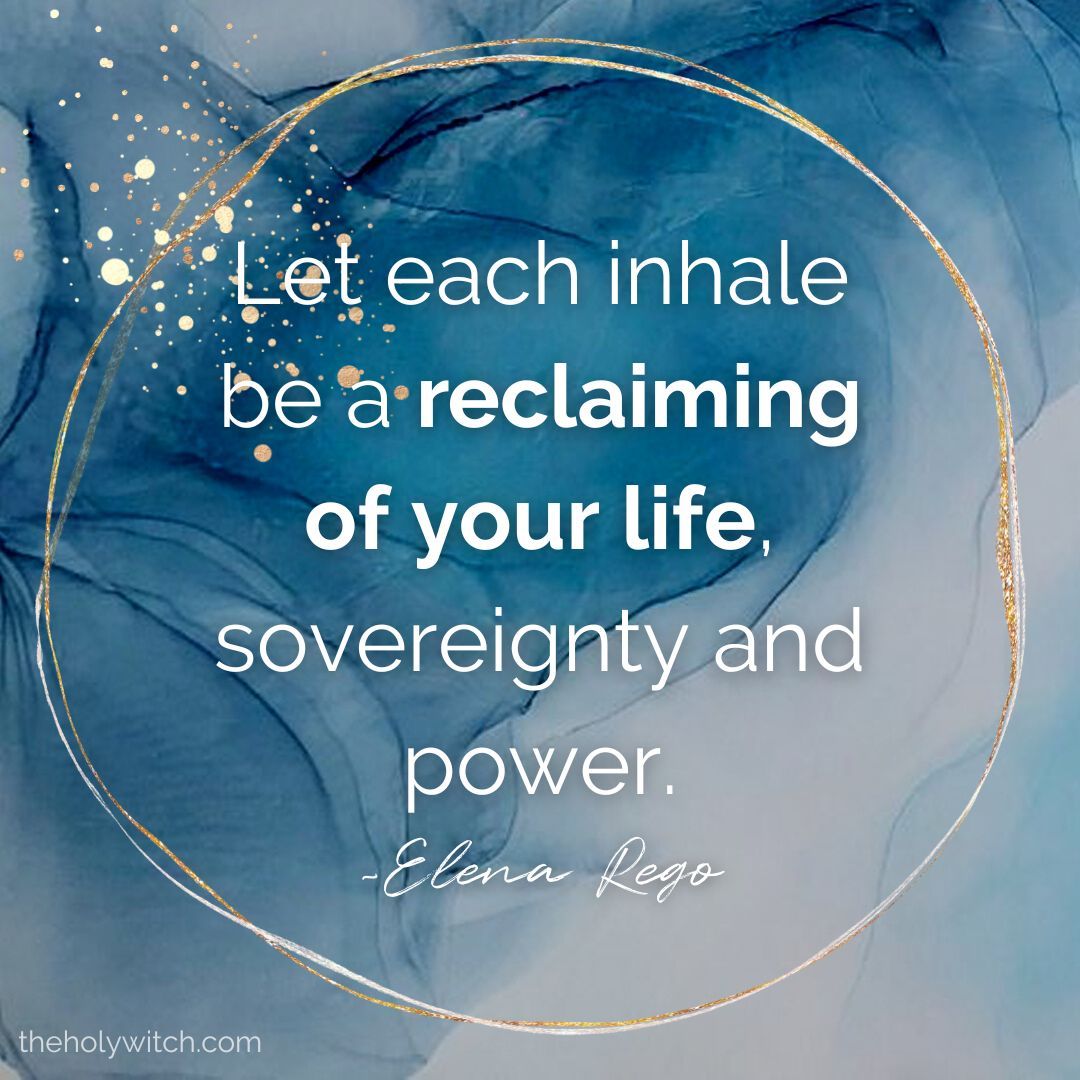 TheWitchesBox's tweet photo. "Let each inhale be a reclaiming of your life, sovereignty and power.” - Elena Rego, founder of The Holy Witch.

Subscribe to join our Coven at https://t.co/rfz4wYV48k

#magic #magick #witch #witchcraft #spells #spell #ritual #wicca #rituals #pagan #theholywitch #paganism https://t.co/kNUMKaOLgA