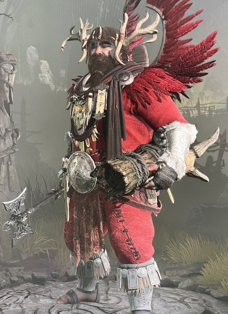 Maltarinio's tweet image. To jest włochaty dziad 
Został Husarzem w polskich barwach 
Trzma głowę Leszego
Na PlayStation nie da się już udostępniać screenów ja Xksa, więc fota z telefonu

#PS5notShare #Diablo4 #WlochatyDziad #Husarz