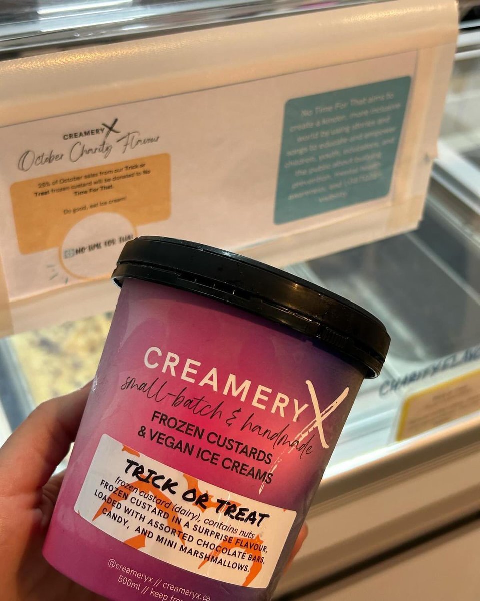 We love partnering with businesses to build kind, empathetic, and inclusive communities! Thank you Creamery X for having #notimeforbullying and choosing us as your monthly charity to #fundraise for in October! We really appreciate your support and love your ice cream 🍦🌈😍