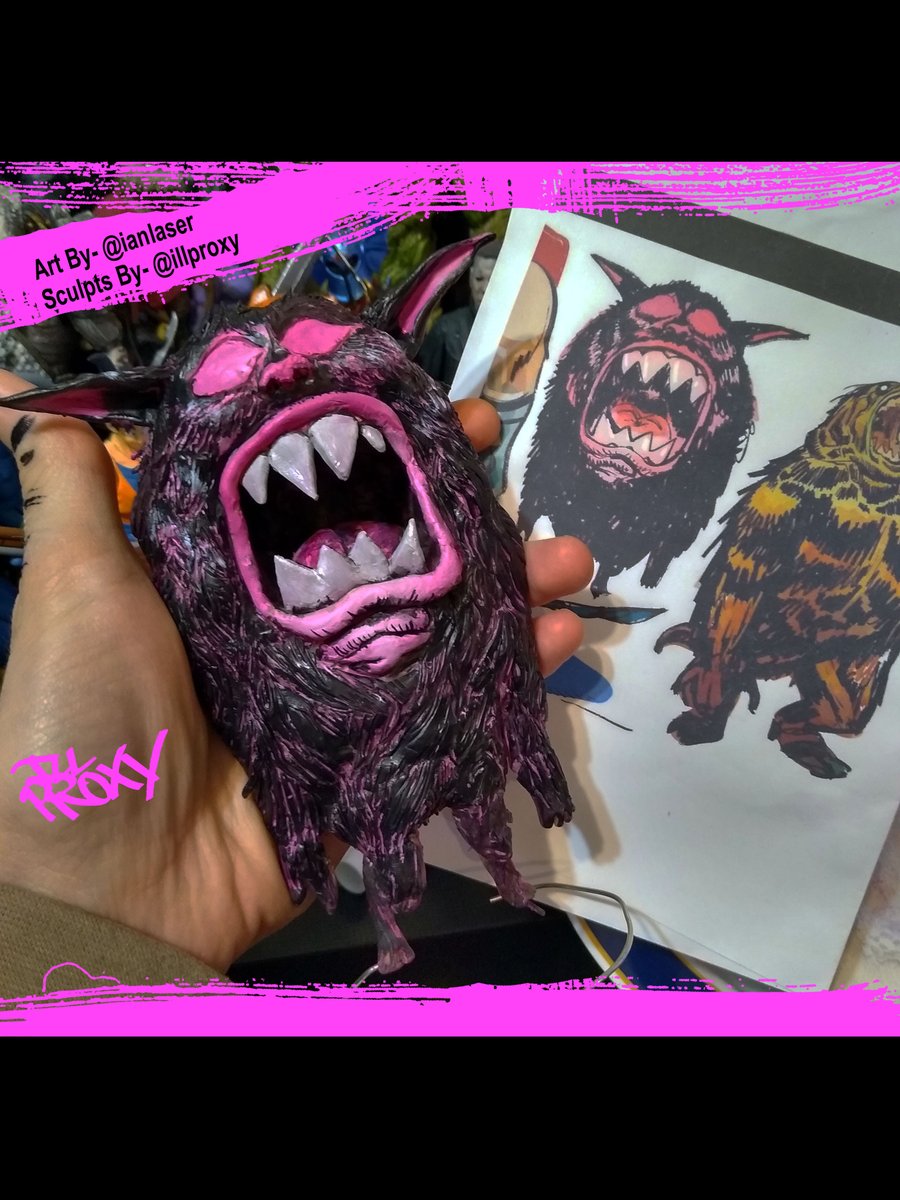illproxy's tweet image. #fanartfriday Sculpts inspired by the awesome art of @ianlaser !!! #sculpture #sculpt #illproxy #ianlaser #creatures #creaturedesign #artistsontwitter #art