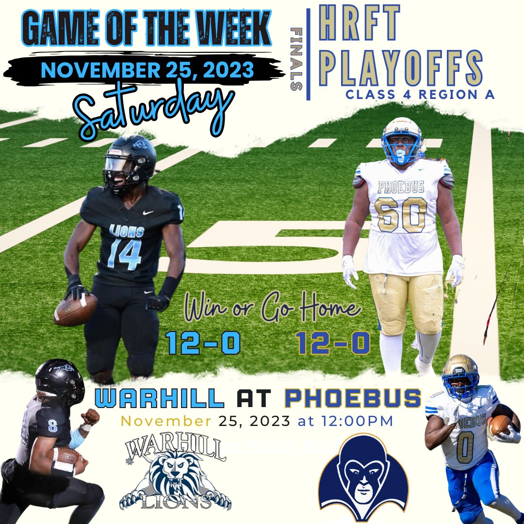 E.A.G. (Elite Athletic Group) (@classiceas) on Twitter photo ๐Class 3 Region A Finals๐ <a href="/WarhillF/">Warhill Football</a> at Phoebus <a href="/coachj_rhodes/">Coach J. Rhodes</a> <a href="/coachmoker/">Mark Moker</a> <a href="/FrancisqueLiam/">Liam Francisque</a> <a href="/TavyionBlockett/">Taโvyion Blockett</a> <a href="/TaylenEady/">Taylen Eady</a> <a href="/IsaiahRembert14/">Isaiah Rembert</a> <a href="/Ron_Foskett5/">Ron Foskett Jr</a> <a href="/BakerJack56/">Jack Baker</a> <a href="/NickMarrero8/">Nick Marrero</a> <a href="/Huncho__e/">Elijah Williams</a> <a href="/only_EPdub/">Edward Paul White Jr</a> <a href="/treyreddick6/">3๏ธโฃ</a> <a href="/PaulStephen_D/">Paul Stephen Davis</a> <a href="/1jaycapo__/">Nijay Gay โ </a> <a href="/CoachDJ_757/">Darius Jones</a> <a href="/Misse_Xavier/">Xavier โXโ Misse</a> <a href="/Luhxjayyy/">Jayden Hill</a> ๐Class 3 Region A Finals๐ <a href="/WarhillF/">Warhill Football</a> at Phoebus <a href="/coachj_rhodes/">Coach J. Rhodes</a> <a href="/coachmoker/">Mark Moker</a> <a href="/FrancisqueLiam/">Liam Francisque</a> <a href="/TavyionBlockett/">Taโvyion Blockett</a> <a href="/TaylenEady/">Taylen Eady</a> <a href="/IsaiahRembert14/">Isaiah Rembert</a> <a href="/Ron_Foskett5/">Ron Foskett Jr</a> <a href="/BakerJack56/">Jack Baker</a> <a href="/NickMarrero8/">Nick Marrero</a> <a href="/Huncho__e/">Elijah Williams</a> <a href="/only_EPdub/">Edward Paul White Jr</a> <a href="/treyreddick6/">3๏ธโฃ</a> <a href="/PaulStephen_D/">Paul Stephen Davis</a> <a href="/1jaycapo__/">Nijay Gay โ </a> <a href="/CoachDJ_757/">Darius Jones</a> <a href="/Misse_Xavier/">Xavier โXโ Misse</a> <a href="/Luhxjayyy/">Jayden Hill</a>