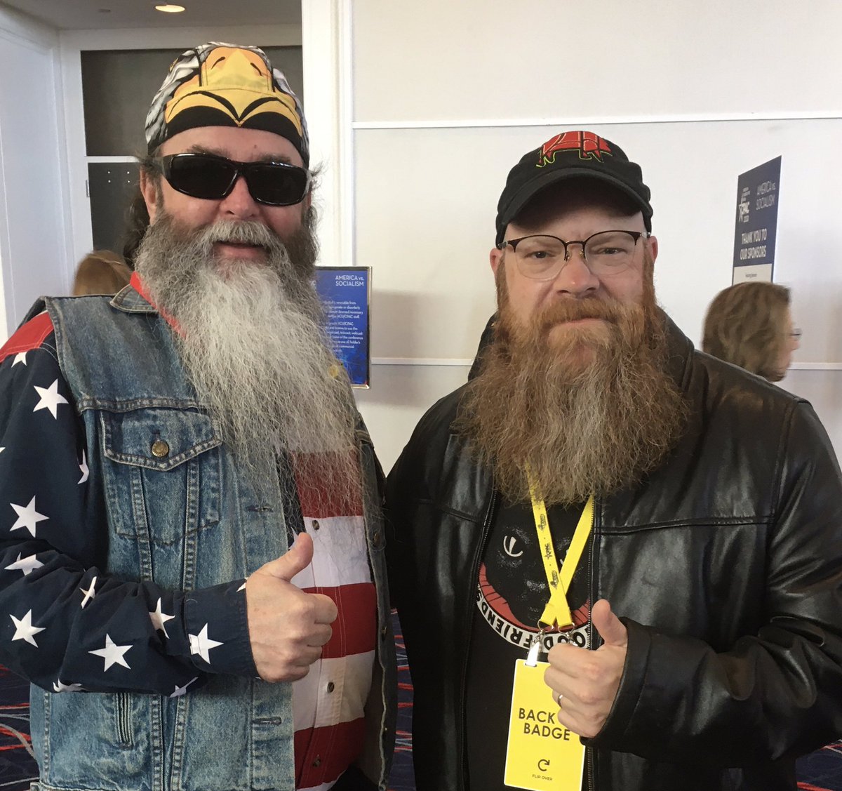 @Mark_McEathron Most of my new follows are due to my good looks. #JustSayin 🤣 
#GrizzlyArchive w/ @CamEdwards @CPAC  #BeardBros👊🇺🇸