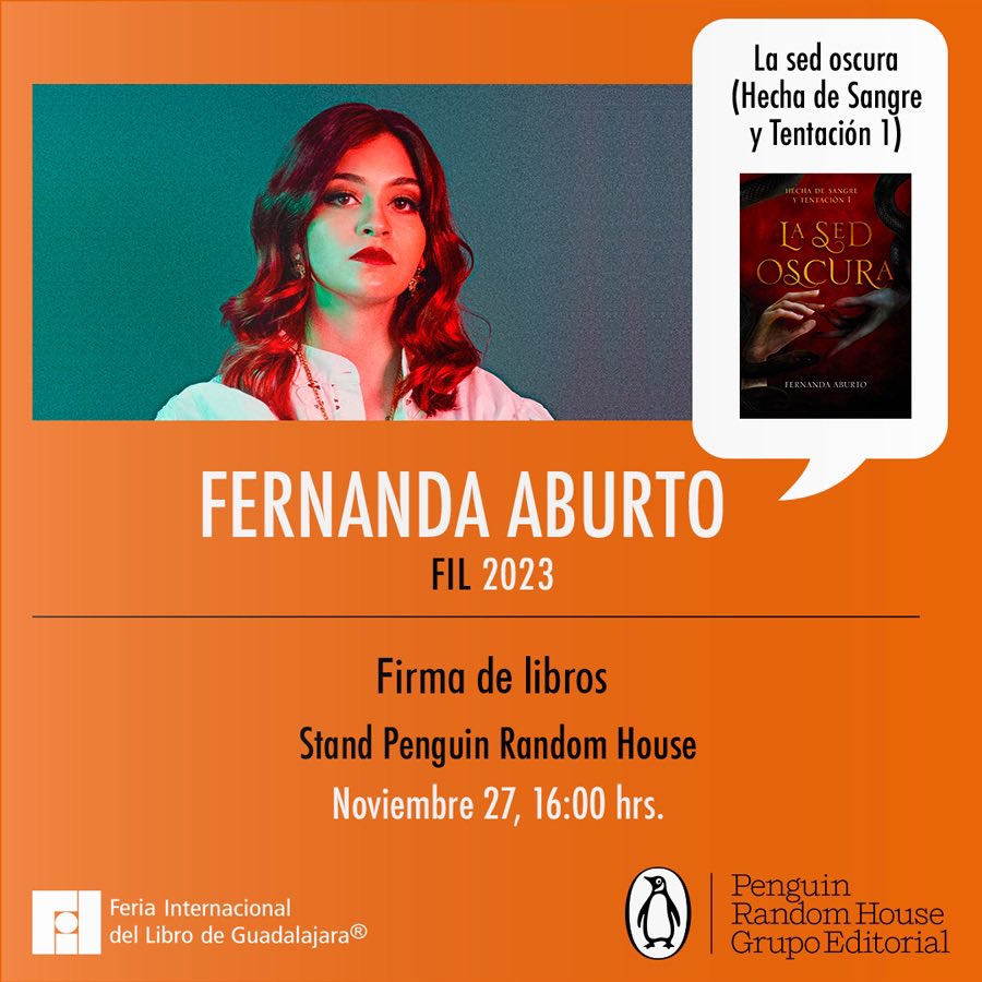 lunaliteraria99's tweet photo. ¡La Tía Luna por primera vez en @FILGuadalajara ! ❤️‍🔥

Estaré firmando “La Sed Oscura” en el stand de @penguinlibrosmx   y el martes 28 estaré haciendo la presentación de “Luna de Hueso” de @marianapalova 

Se viene mucho contenido de la Fil así que estén atentxs a mis redes ✨🫶🏻 https://t.co/tEUHt9WIDY