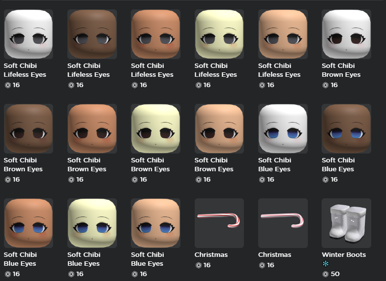 I figured it was time to make new colors of eyes for a face that i've made awhile back :^) roblox.com/groups/3817529…