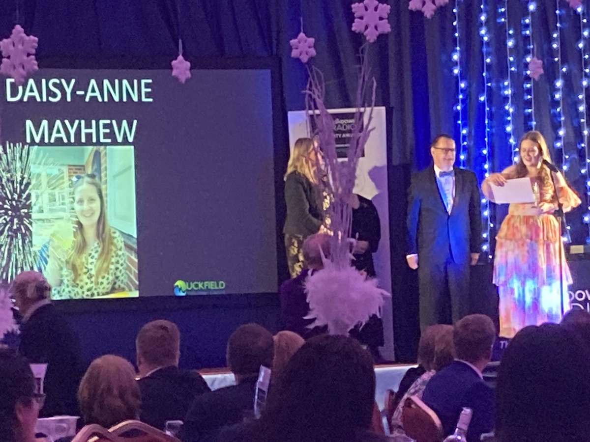 Brilliant! She’s done it….

@ashdownradio Teacher of the Year is our very own Miss Mayhew!