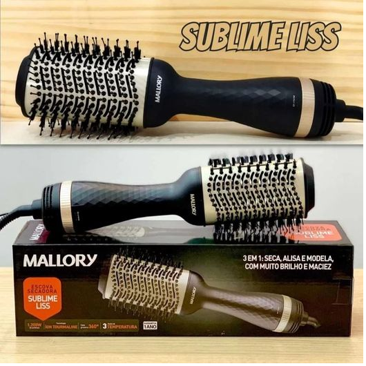 Escova Secadora Sublime Liss Mallory- 3 em 1 Seca, Alisa e Modela 220V