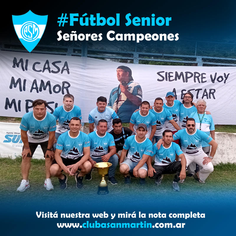 ClubASanMartin's tweet photo. ⚽ #FútbolSenior
🩵 Señores Campeones

📄 El equipo de San Martín días pasados se consagró campeón del Torneo de Fútbol Senior de...
📌 Seguir leyendo: https://t.co/yJ0AsxsQhn

#clubatleticosanmartin https://t.co/O7PzbFX5Wx