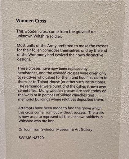 Explore Wiltshire's black contribution to the World Wars at @wiltshiremuseum 'Lest We Forget' exhibition. Which features a wooden cross of an unknown Wiltshire soldier from our collection. The exhibition moves to @lydiardhousemuseum in Spring 2024 shorturl.at/chpNS