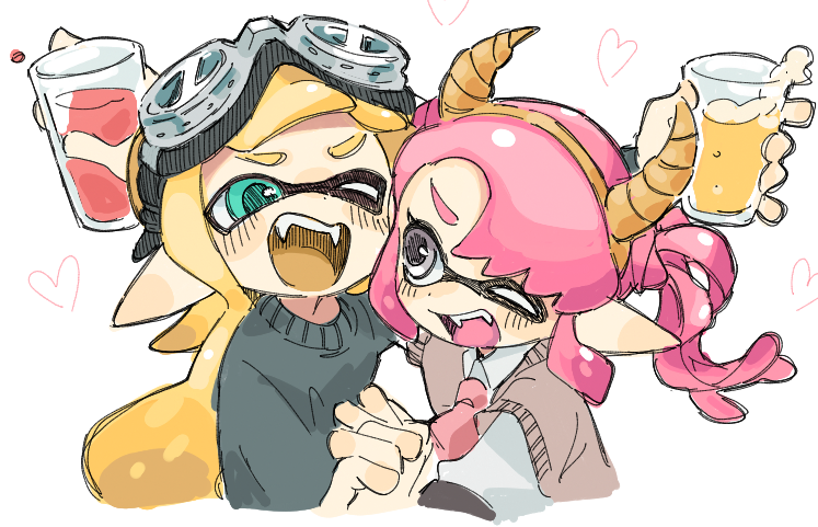 インクリング ,イカガール(スプラトゥーン) ,インクリング 「なんか絵チャのURLがガクトの勃起のツイートだったし、ガクトの勃起の引リツになっ」|かぁちゃんのイラスト