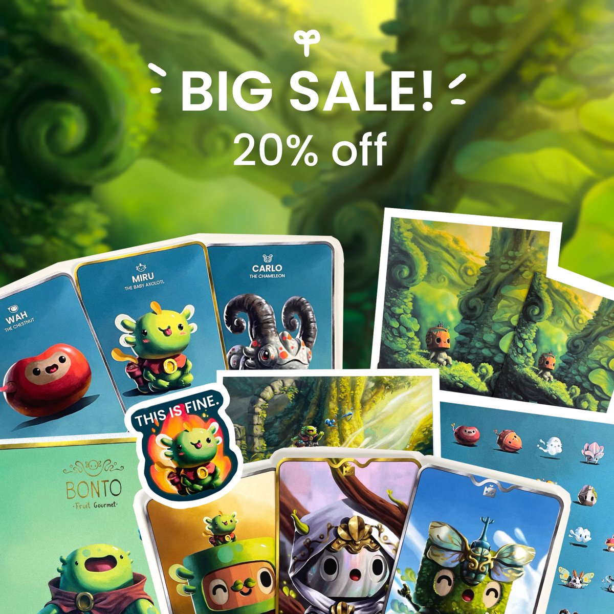 For all the lovers of physical products, there is a 20% sale for all collectibles in my shop right now! Feel free to stop by! 🌱🫶🏻

etsy.com/shop/Matthisdr…