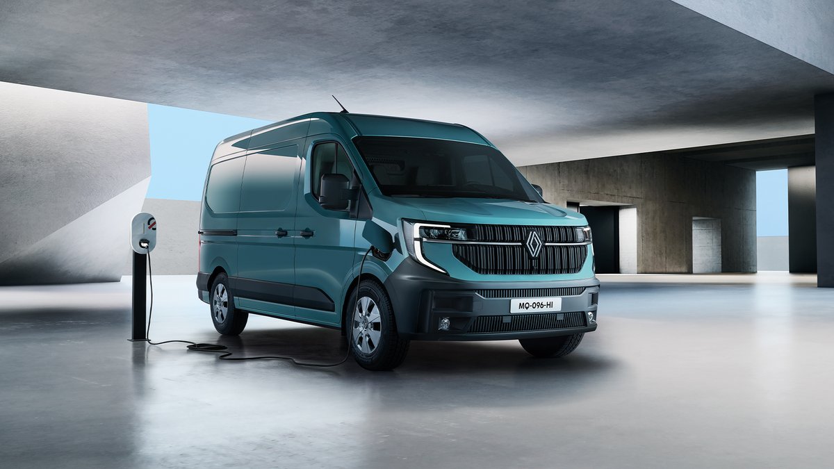 Renault_Co's tweet photo. Cuando la ingeniería y el diseño se unen: la nueva #Renault #MasterVan #ETech 100% #Eléctrica adopta una forma aerodinámica que reduce el consumo de electricidad en un 21% para permitir una autonomía de hasta 410 km #aerovan. https://t.co/LpleLvaWnp