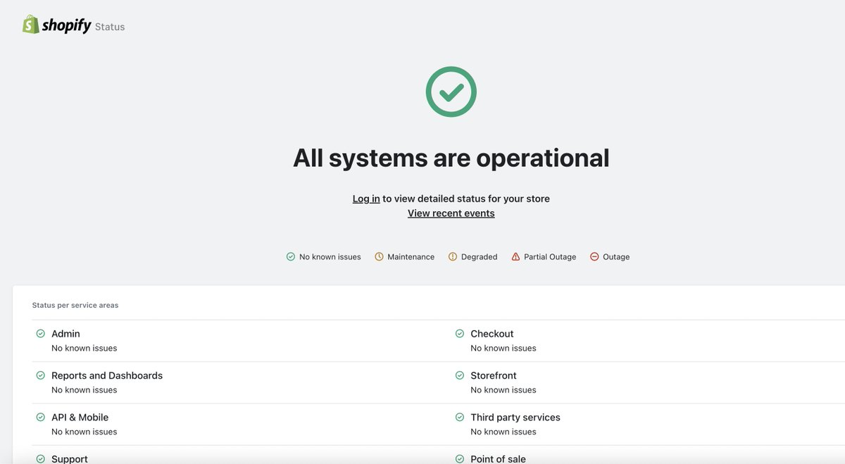 "All Systems Are Operational"
If Shopify ever needs a review, I'm giving 5 stars. Absolutely phenomenal performance. Very thankful to <a href="/tobi/">tobi lutke</a>, <a href="/harleyf/">Harley Finkelstein</a> and everyone at <a href="/Shopify/">Shopify</a>. BFCM has been epic at <a href="/onlycurlslondon/">onlycurlslondon</a>  Absolutely flying today...and we're just getting started🙏🚀