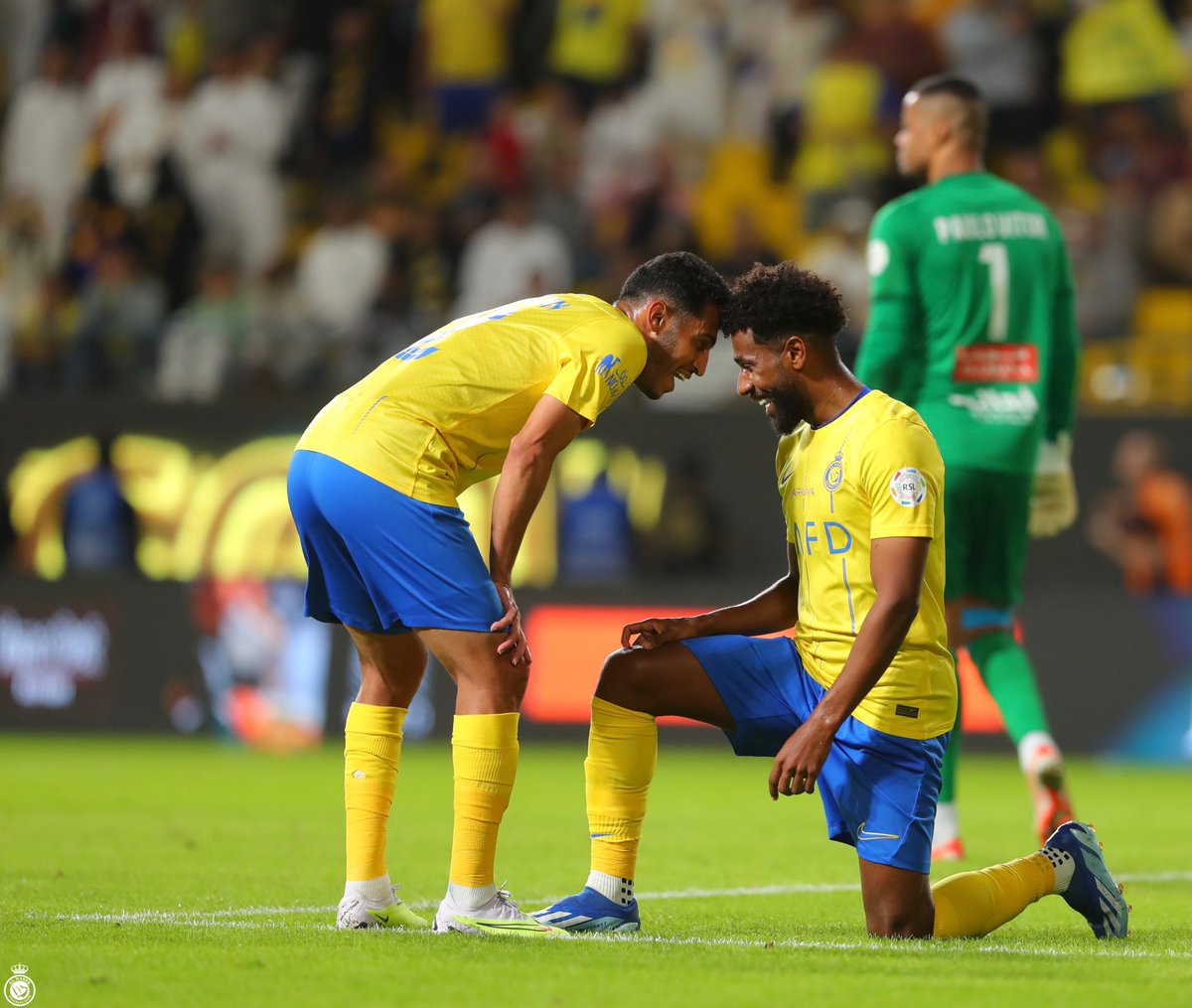 AlNassrFC's tweet photo. سلطـان .. لا يُقدّر بثمـن 🤩
#النصر_الاخدود | #AlNassrAlOkhdood https://t.co/a1mH0KPScm