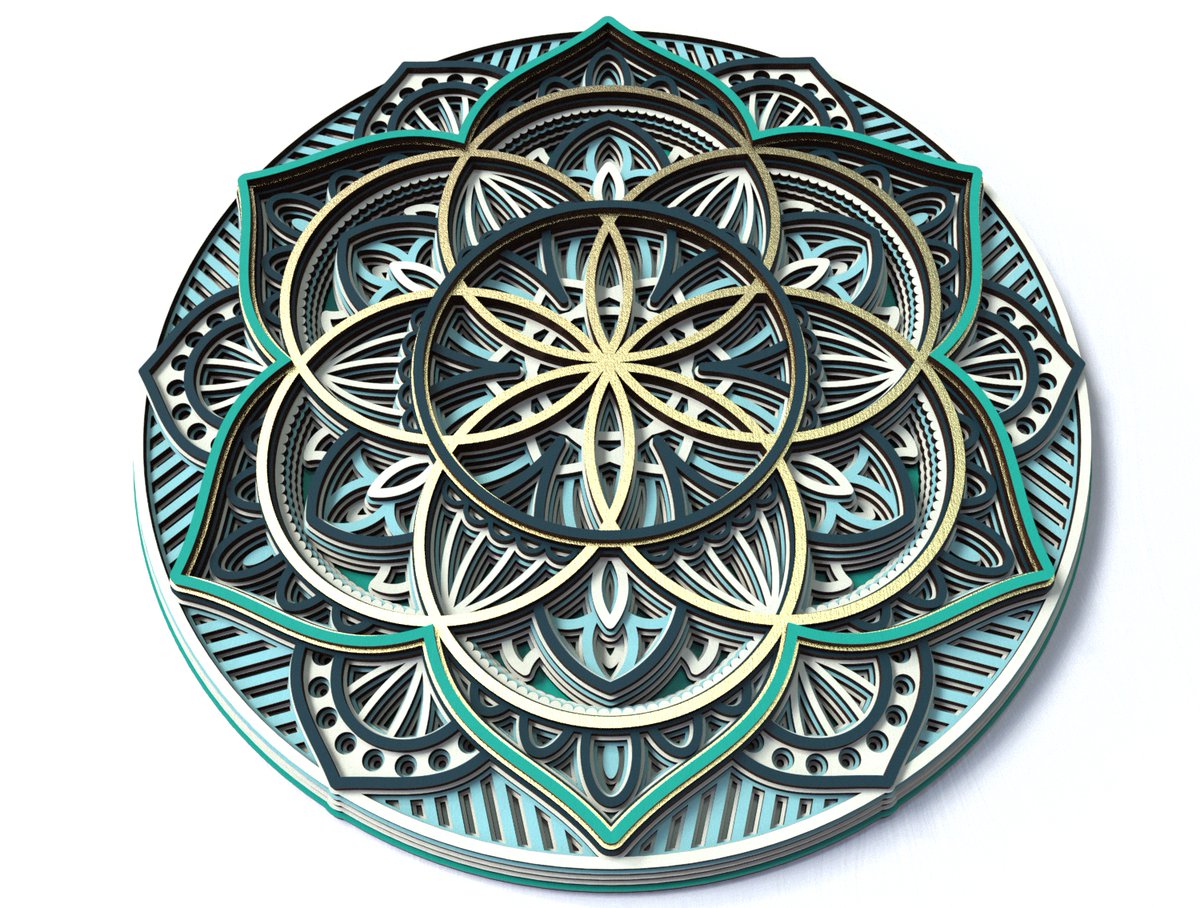 AlejandroMil1er's tweet photo. 3D Mandala SVG for cricut

#3D #Mandala #SVG #DXF #EPS #Multilayer #CNC #Wall #Art #SVGfile #Plywood #Cricut #Laser #files
#MandalaSVG #Laserfiles #Laserfile #Fileforcricut #Multilayer #Ornament #CNC https://t.co/PnEghpGjBa
